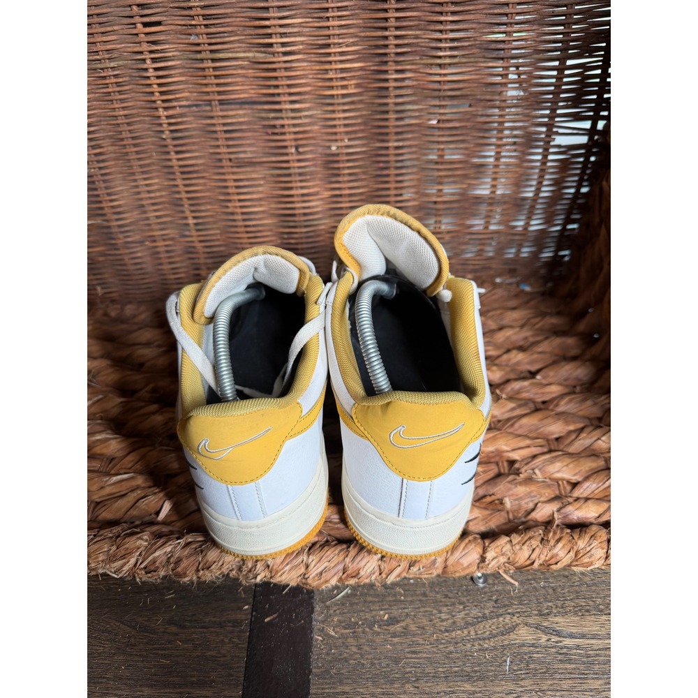 Nike Air Force 1 Low 07 LV8 Double Swoosh White University Gold CT2300-100 10.5 - Picture 4 of 8
